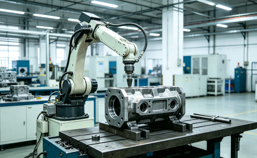 浙江新控铸件系列打磨机器人：基于FSG系统的高精度智能打磨方案